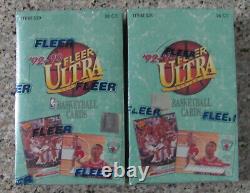 1992 Fleer Ultra Series I basketball two factory sealed boxes