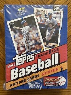 1993 Topps Baseball Series 1 Factory Sealed Box Derek Jeter RC