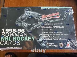 1995-96 BOWMAN NHL Hockey Trading Cards, Factory-Sealed Hobby Box NEW