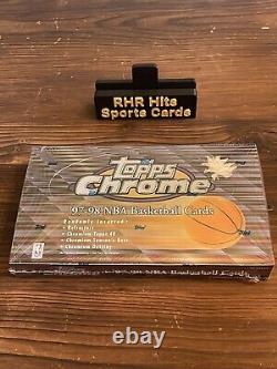 1997-98 Topps Chrome Basketball Factory Sealed Hobby Box