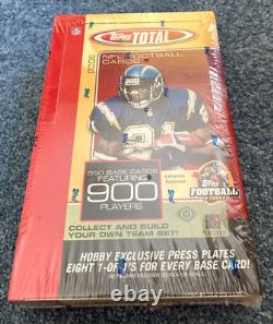 2005 Topps Total Football Cards, 36 Pack Box, Factory Sealed, 360 Cards