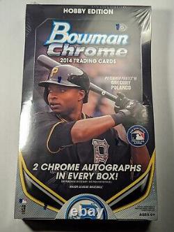 2014 Bowman Chrome Baseball Factory Sealed Hobby Box QTY