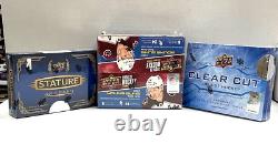 2020-21 Upper Deck Hockey Hobby Factory Sealed Boxes Lot of 3 Stature Clear Cut