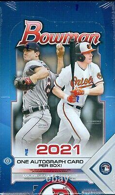 2021 Bowman Baseball Factory Sealed Hobby Box