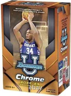 2022 2023 Bowman University Chrome Basketball Series Unopened Factory Sealed