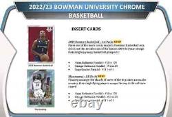 2022 2023 Bowman University Chrome Basketball Series Unopened Factory Sealed