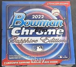 2022 Bowman Chrome Sapphire MLB Hobby Box FACTORY SEALED Fast Shipping