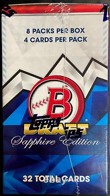 2022 Bowman Draft Sapphire Edition Baseball MLB Factory Sealed Hobby Box