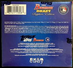 2022 Bowman Draft Sapphire Edition Baseball MLB Factory Sealed Hobby Box