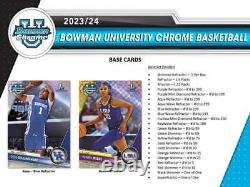 2023-24 Topps Bowman University Chrome Basketball Hobby Factory Sealed Box