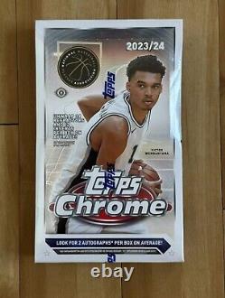 2023-24 Topps Chrome Basketball Hobby Box Factory Sealed