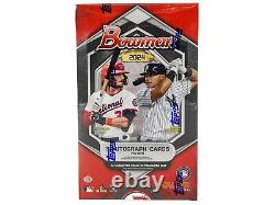 2024 BOWMAN BASEBALL (1) JUMBO HTA HOBBY BOX withCHROME BRAND NEW FACTORY SEALED