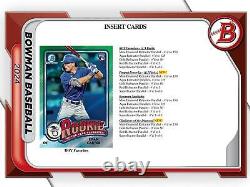 2024 BOWMAN BASEBALL (1) JUMBO HTA HOBBY BOX withCHROME BRAND NEW FACTORY SEALED