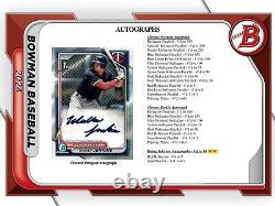 2024 BOWMAN BASEBALL (1) JUMBO HTA HOBBY BOX withCHROME BRAND NEW FACTORY SEALED