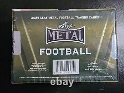 2024 Leaf Metal Football Factory Sealed Hobby Jumbo Box 10 autos 1/1 proof auto