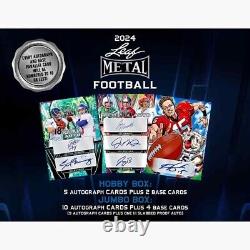 2024 Leaf Metal Football Hobby BOX factory sealed 24LEFM