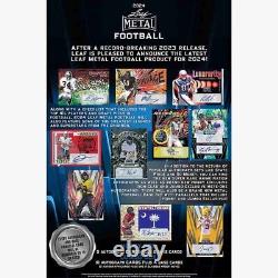 2024 Leaf Metal Football Hobby BOX factory sealed 24LEFM