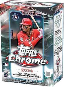 2024 Topps Chrome Baseball Factory Sealed Blaster Boxes (4 Boxes Lot)- PRESALE