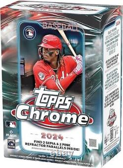 2024 Topps Chrome Baseball Factory Sealed Value Box Baseball Complete Sets