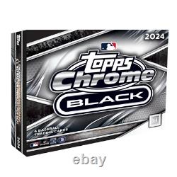 2024 Topps Chrome Black Baseball HOBBY BOX Factory Sealed 1 Auto 4 Cards From JP