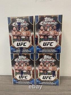 2024 Topps Chrome UFC Blaster Box x 4 -GREAT DEAL 4 BOXES FACTORY SEALED