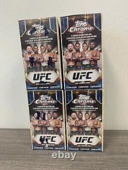 2024 Topps Chrome UFC Blaster Box x 4 -GREAT DEAL 4 BOXES FACTORY SEALED