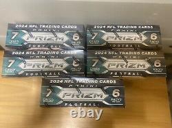 (5) Panini Prizm 2024 NFL Mega Box Factory Sealed