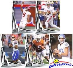 (6) 2023 Leaf Draft Football GOLD EXCLUSIVE Factory Sealed Blaster Box-18 AUTOS