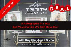 Leaf Trinity 2022-23 Basketball Factory Sealed Hobby Box