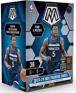 Lot Of (10) 2023-24 Panini Mosaic Nba Basketball Factory Sealed Blaster Box P. O